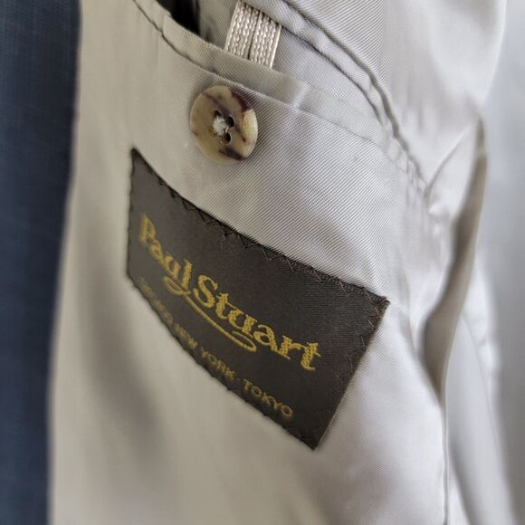 Paul Stuart Blue Blazer - Picture 8 of 12